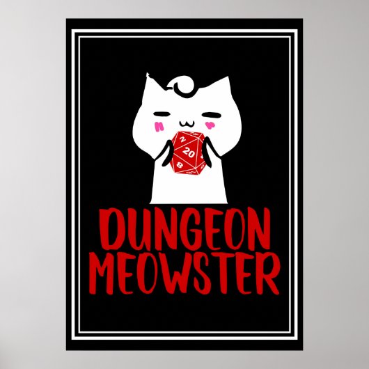 Dungeon Meowster Poster (Voorkant)