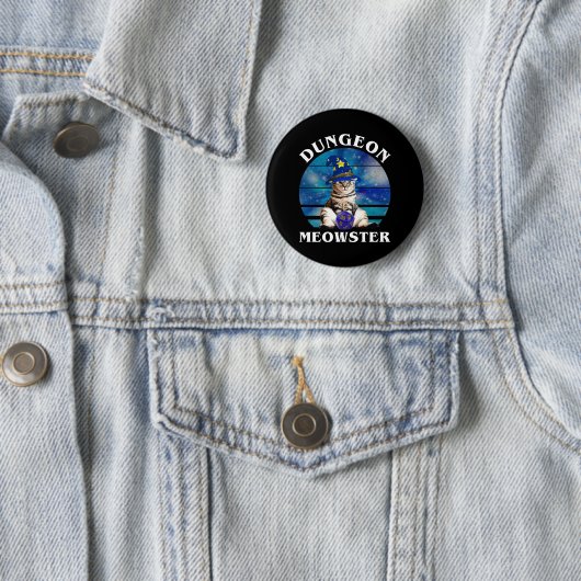 Dungeon Meowster Ronde Button 5,7 Cm (In situ)