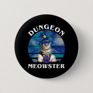 Dungeon Meowster Ronde Button 5,7 Cm