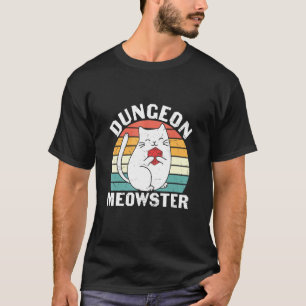 Dungeon Meowster Rpg Tabletop Gaming Dm Role Playe T-shirt
