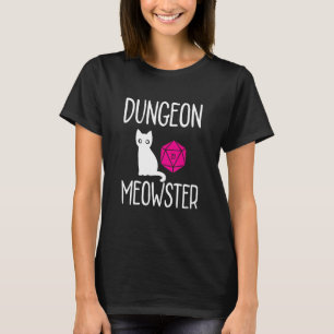 Dungeon Meowster Rpg Tabletop Gaming Dm T-shirt