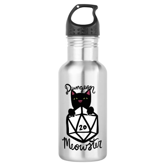Dungeon Meowster Waterfles (Voorkant)