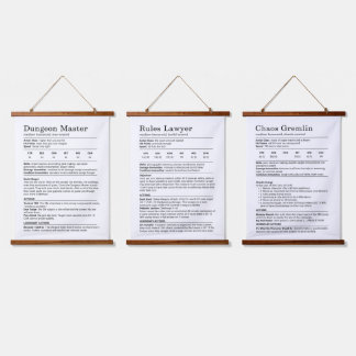 Dungeons and Dragons Archetype Trio Hangend Wandkleed