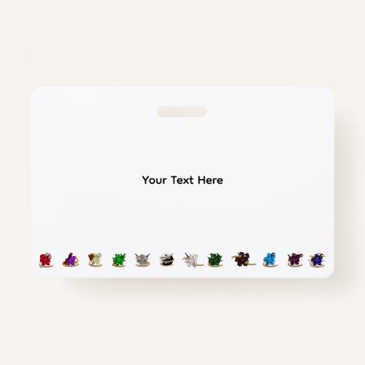 Dungeons and Dragons Class Dice Design Badge (Voorkant)