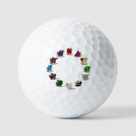 Dungeons and Dragons Class Dice Design Golfballen