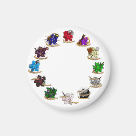 Dungeons and Dragons Class Dice Design Magneet