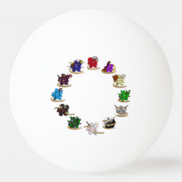 Dungeons and Dragons Class Dice Design Pingpongballen