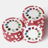 Dungeons and Dragons Class Dice Design Poker Chips (Opstapeling)