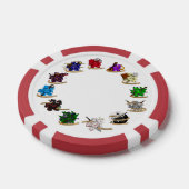 Dungeons and Dragons Class Dice Design Poker Chips (Enkel)