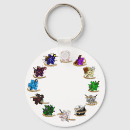 Dungeons and Dragons Class Dice Design Sleutelhanger