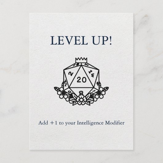 Dungeons & Dragons: +1 toevoegen aan uw Wisdom Mod Briefkaart (Voorkant)