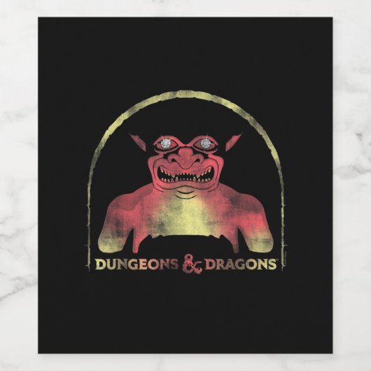 Dungeons & Dragons Old School Player's Handbook Wijn Etiket (Enkel label)