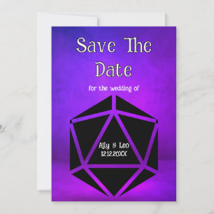 Dungeons & Dragons Trouw D20 Dobbelsteen Save The Kaart