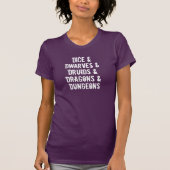 Dungeons Dragons Words List Women's T-Shirt (Voorkant)
