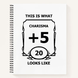 Dungeons en Dragons Charisma-laptop Notitieboek