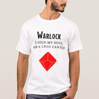 Dungeons en Dragons Funny Warlock T Shirt