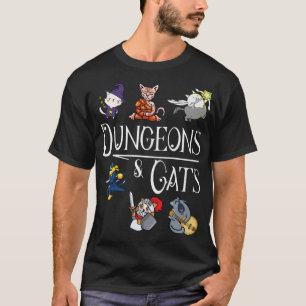 Dungeons en Katten Funny Dragon Cat Kitten Lover K T-shirt