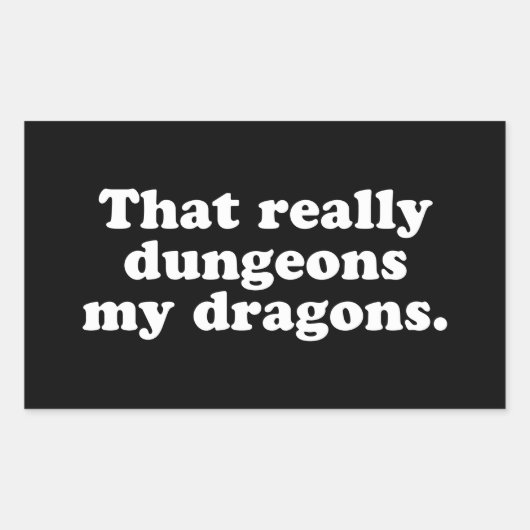 Dungeons My Dragons Sticker (Voorkant)