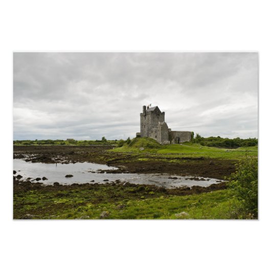 Dunguaire castle, Ierland fotoprint Foto Afdruk (Voorkant)