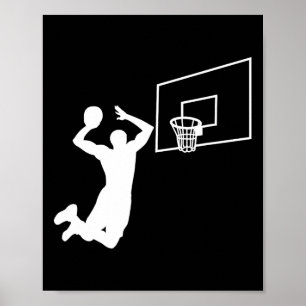 Dunk Bysketbyll Speler Slam Dunk Byller Bysketbyll Poster