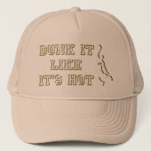 DUNK HET ALS HET IS HOT grappige basketbal Trucker Pet (Voorkant)