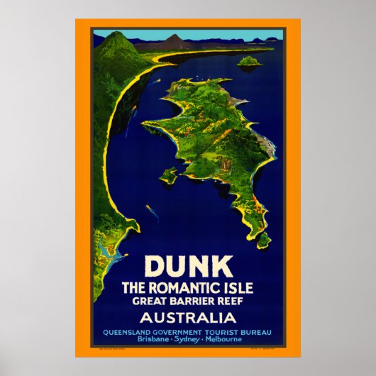 Dunk Island Vintage Poster (Voorkant)