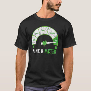 Dunk O Meter Irish Beer Drink Alcohol Drinker T-shirt