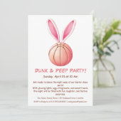 Dunk & Peep Party - Invitation de basketball de Pâ (Debout devant)