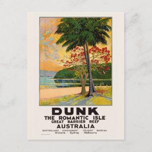 Dunk The Romantic Isle Vintage Poster 1935 Briefkaart