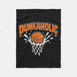 Dunkaholic Sketll Drip Verf Explosie Ontwerp  Fleece Deken