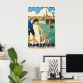 Dunkerque Chemin de Fer du Nord Affiche Rétro (Bureau à domicile)