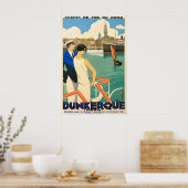 Dunkerque Chemin de Fer du Nord Affiche Rétro (Cuisine)