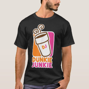 Dunkie Junkie Koffie Liefde Grappige Koffie Spreuk T-shirt