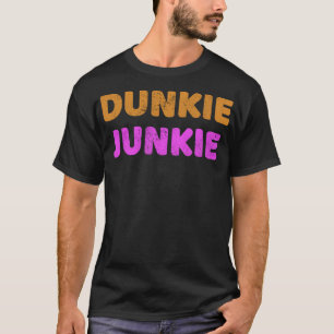 Dunkie Junkie Love Funny Coffee Gezegde Novelty Vi T-shirt