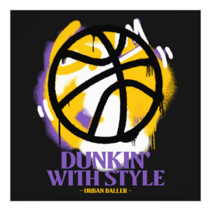 Dunkin’ stijl met Urban Baller Foto Afdruk