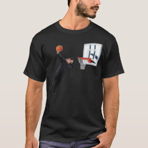 Dunking Dabbing Kim Jong Un Noord-Korea Basketball T-shirt