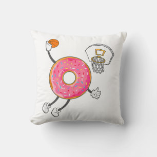 Dunking Donut Hole Food Champ Kussen