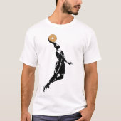 Dunking Donuts Basketball Funny B-ball Lovers T-shirt (Voorkant)