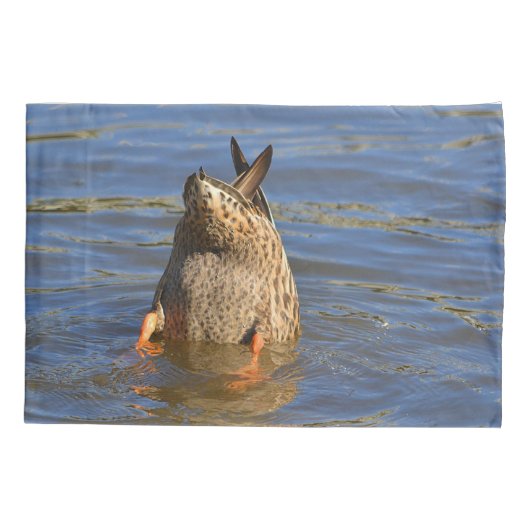 Dunking Duck Kussensloop (Achterkant)