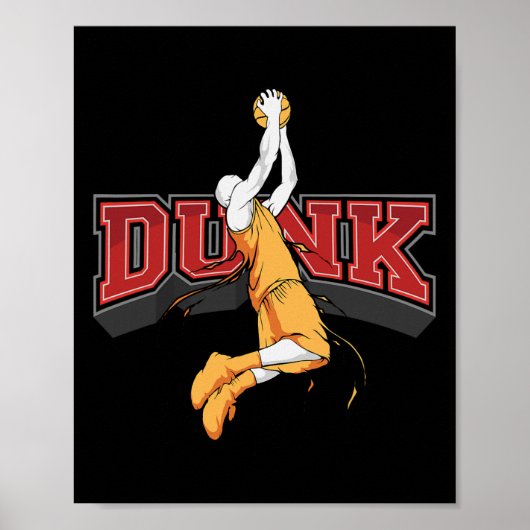 Dunking Dunk Basketbal Poster (Voorkant)