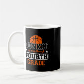Dunking Mijn Weg Door 4e Grade Basketbal Terug T Koffiemok (Links)