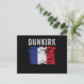 Dunkirk France Flag French Souvenir Briefkaart (Staand voorkant)