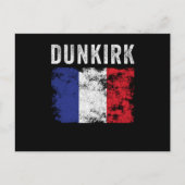 Dunkirk France Flag French Souvenir Briefkaart (Voorkant)