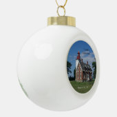 Dunkirk Lighthouse ball of snowflake ornament (Links)