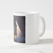 Dunkirk Vuurtoren reisposter. Extra Grote Beker (Voorkant rechts)