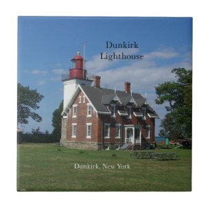Dunkirk vuurtoren tegel tegeltje