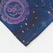 Dunkler Wolf Mandala Sternenhimmel Fleece Deken (Hoek)