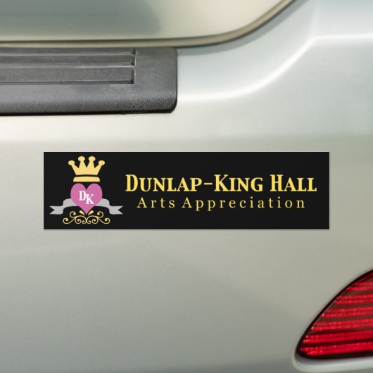 Dunlap-King Black Bumpersticker (Op auto)