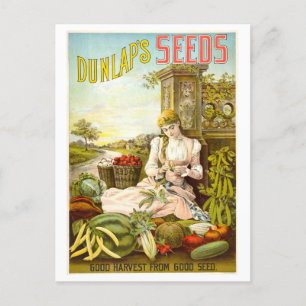 Dunlap's  Vegetable Seed Advertentie Briefkaart
