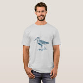 Dunlin - Ocean Blue T-shirt (Voorkant volledig)